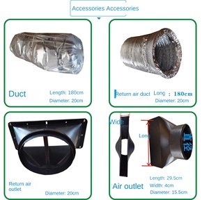 Accesorios de aire acondicionado para elevadores de la marca Ling: Boquilla plana, salida de aire frío, retorno, algodón de aislamiento térmico Ling El - Product Image 5