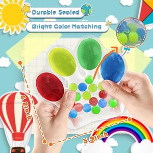 Nuevos juguetes sensoriales, juego de habilidades motoras finas para niños pequeños, juguetes <span class=keywords><strong>a</strong></span> juego de colores, actividades educativas, juguetes Montessori para calmarse - Product Image 3