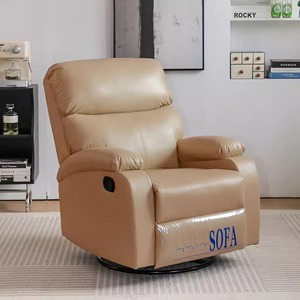 <span class=keywords><strong>Fauteuil</strong></span> inclinable manuel en cuir PU, style capsule spatiale, pour massage, <span class=keywords><strong>fauteuil</strong></span> paresseux pivotant et à bascule pour salon et chambre à coucher - Product Image 1