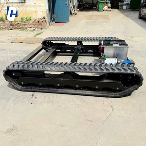 Tất cả các địa hình theo dõi Chassis Crawler khung gầm cao su theo dõi hệ thống cho nông nghiệp Robot và điều khiển từ xa xe - Product Image 2