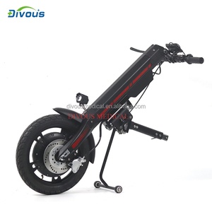 16 Inch Wheel 800w Sport Wheelchair Trailer 12AH Lithium Battery <b>Disabled</b> Electric Handbike Wheelchair Attachments - Product Image 3