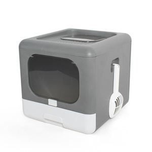 Closed <b>Cat</b> <b>Litter</b> Box 100L Plastic Odor Control Easy Clean Large Capacity For <b>Cats</b> - Product Image 3