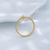 Bague délicate et minimaliste en or jaune 18 carats plaqué, sertie d'un diamant de laboratoire en forme de goutte à trois griffes, pour femme, idéale pour fiançailles et mariage, bijoux fins