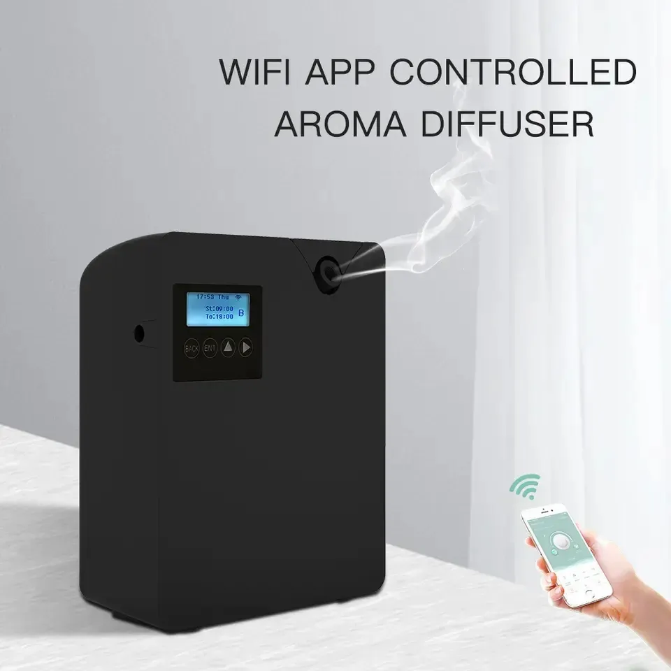 Large Capacity WiFi Remote App Control HVAC commercial scent diffuser automatic air freshener Wall Mount Nebulizer