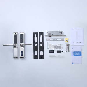 Wenxun Smart <b>Lock</b> D018D019 Silver Fingerprint Electronic <b>Lock</b> For Apartment Hotel Wooden Door Security - Product Image 3