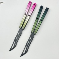 Couteau d'entraînement pliable en aluminium non affûté pour CSGO en extérieur, accessoire de jeu pour débutants, modèle en aluminium