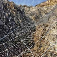 Système de protection des pentes SNS, filet de protection contre les chutes de pierres en acier haute résistance, maille de 30x30 cm, certifié ISO9001/CE