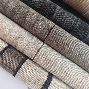 Tessuto di lusso in tessuto misto cotone, tinto in filo spesso, in morbido Jacquard, per tende, Stocklot - Product Image 6