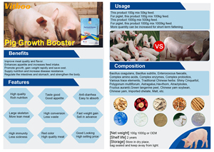 Additivi per Mangimi a Rapida Crescita per Suini, Premiscela 100g/Sacchetto, Stimolatore di Crescita per Animali - Product Image 3