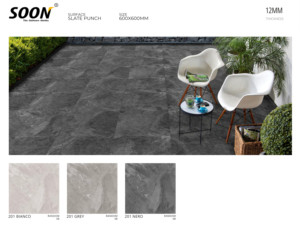 Carreaux de porcelaine vitrifiée de haute qualité Soon Ceramic 12MM, antidérapants, brillants, résistants, 600x600mm, pour sols extérieurs de balcon - Product Image 5
