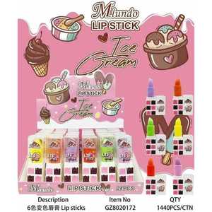 Commercio all'ingrosso 24 pezzi gelato a tema idratante balsamo per le labbra Set di frutta aromatizzata minerale impermeabile per la cura delle labbra con 5g Net WT - Product Image 1