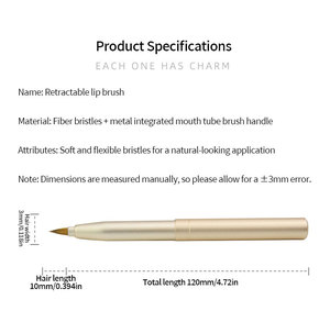 Vente directe d'usine Portable Compact <span class=keywords><strong>rétractable</strong></span> <span class=keywords><strong>pinceau</strong></span> à <span class=keywords><strong>lèvres</strong></span> outil magique fermeture automatique outil de maquillage pinceaux de maquillage - Product Image 5