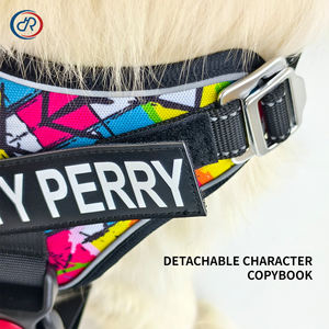 DRH özel ayarlanabilir naylon köpek koşum yansıtıcı Pet taktik koşum eğitim yürüyüş hizmeti köpek yelek koşum - Product Image 5