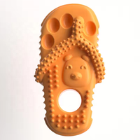 Jouet à mâcher pour animaux de compagnie en TPR résistant aux morsures, jouet de dentition en caoutchouc souple pour animaux, jouet durable en TPR pour chien en forme de pantoufle