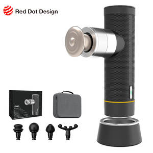 Pistola per Massaggio Professionale Portatile Senza Spazzole a 4 Velocità con Controllo Intelligente e Testine Personalizzabili per il Corpo - Product Image 1