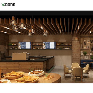 ตู้โชว์เบเกอรี่เกรดเชิงพาณิชย์ ตู้โชว์กระจกไม้ทนทาน V-DONE CS-02 ปรับแต่งขนาดและสีได้ บริการ ODM OEM - Product Image 4