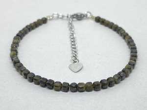 Pulsera de Obsidiana Dorada con Cuentas Facetadas en Forma de Cubo, Cristal Natural, Ajustable, para Sanación, Meditación, Yoga, Piedra de Nacimiento - Product Image 6