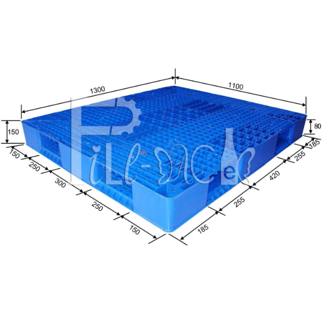 Customized Color 5 Layer Bottom Recycled Plastic Pallet For 5 Gallon Water Bottle