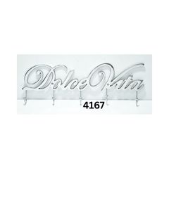 Luxury Silver "Dolce Vita" <b>Wall</b> Mounted <b>Coat</b> Hook <b>Rack</b> for Clothes Hanger and Entryway Key Holder Available at Wholesale Price - Product Image 4