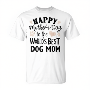 Camiseta Feliz Día de la Madre para la mejor mamá de perros del mundo - Product Image 3