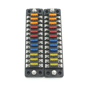 Universal Screw Type 12 Way Circuit DC 12V Blade Auto Car Automotive Fuse Holder 12 in 12 out Fuse Box