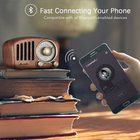 Mahoni Klasik Kayu Fm Retro Audio Radio Vintage Antik Radio Audio Player