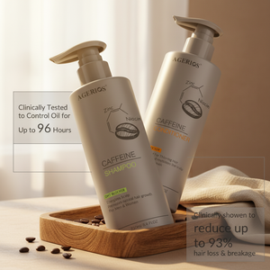 แชมพูและครีมนวดผมสูตรปราศจาก<span class=keywords><strong>ซัลเฟต</strong></span> คาเฟอีน และซิงค์ ป้องกันผมร่วง ลด DHT และบำรุงรากผม สำหรับผู้ชายและผู้หญิง - Product Image 1