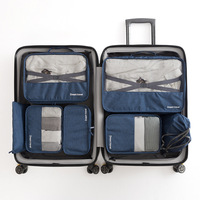 Cubes d'emballage de bagages personnalisés de marque de distributeur organisateur valise légère étanche 7 pièces ensemble Cubes d'emballage de voyage de stockage