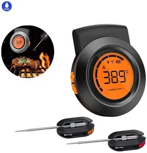 Hyper bbq AT-01 Smart Wireless-Thermometer, Bluetooth-Kuppel thermometer mit 2 Sonden