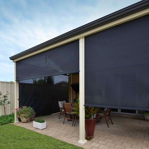 Suministro de fábrica Pantalla de pista ZIP personalizada y persianas enrollables a prueba de viento para exteriores motorizadas retráctiles para balcón y Patio - Product Image 3
