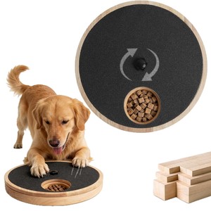 Cross-border wooden pet supplies nail file/scratcher, dog nail board, rotating nail file with sandpaper, dog <b>scratching</b> <b>post</b> - Product Image 2