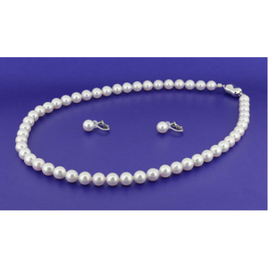 ญี่ปุ่นหรูหรามุกชุดเครื่องประดับสาวสร้อยคอสำหรับขายส่ง - Product Image 6