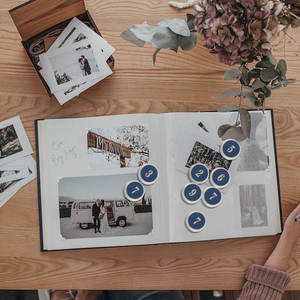 Bottoni in Tessuto Resistente Multicolore Rotondi per Scrapbooking, Fai da Te, Cucito e Forniture Artigianali - Product Image 6