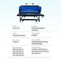 Presse à chaud pneumatique industrielle grand format 80*100cm à ouverture automatique pour transfert par sublimation sur vêtements et textiles, nouvelle imprimante à plat