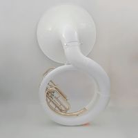 Sousaphone professionnel en fibre de verre, tuba basse, cor en plastique et acier, grande tuba pour performance, instrument de musique en cuivre