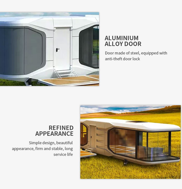 Space Capsule Movable Homes Mobile Prefab House Container Tiny Prefabricated Houses