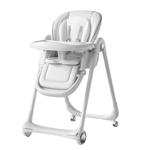 Chaise haute portable moderne 2-en-<span class=keywords><strong>1</strong></span> en plastique pour bébé, chaise haute pour enfants, chaises d'alimentation pliables, hauteur réglable, siège en PU - Product Image 4