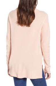 Pull tricoté à col roulé d'hiver pour femmes pull solide tricots côtelés unis avec décoration d'appliques hauts longs vêtements - Product Image 3