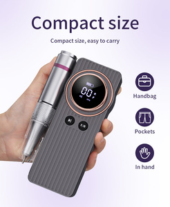 50W Wireless Nail Drill Machine Portable Rechargeable Electric <b>E</b> <b>File</b> for Professional Manicure Salon - Product Image 4