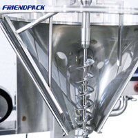 Remplisseuse semi-automatique verticale à vis sans fin pour poudre, avec trémie en acier inoxydable, pour épices, farine, lait en poudre, sachets, bouteilles, produits chimiques et fûts