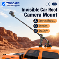 Support de voiture télescopique en alliage d'aluminium à triple ventouse pour Insta360 X4 X3 et Hero 13 Third, bâton de selfie invisible, directement de l'usine