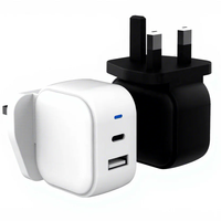 Nouvelle tendance 2026 : Chargeur GaN 20W avec 1 sortie USB-C et 1 sortie USB-A, design compact et format réduit