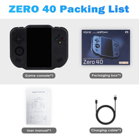 MINI ZERO 40 IPS Écran tactile 4,0 pouces Prise en charge du double système Batterie 4300 mAh Haut-parleur stéréo Console de jeu vidéo portable