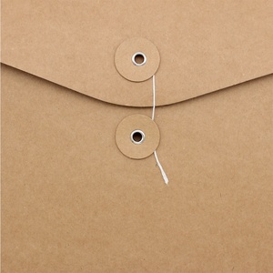 Custom Kraft <strong>Paper</strong> <strong>Envelope</strong> Vintage <strong>Envelope</strong> Pockets with <strong>Button</strong> File Folder Project Pockets File <strong>Envelope</strong> <strong>String</strong> Closer - Product Image 4