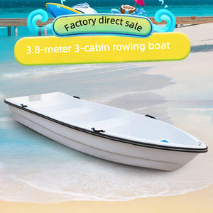 Bote de Pesca Estable de Fibra de Vidrio Rígida, de Doble Capa, Reforzado, para 4 Personas - Product Image 1