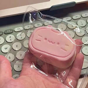 Jouets souples à presser en forme de fromage Kawaii Mochi Cat, à remontée lente, mignons, en TPR, anti-stress, jouets pour enfants, vente en gros - Product Image 4