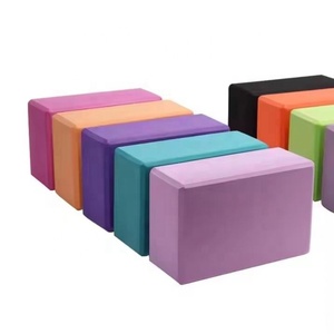 Bloc de yoga en mousse EVA Jinlangte pour l'entraînement de base et le fitness, multicolore, logo personnalisé, bloc de yoga en liège antidérapant - Product Image 1