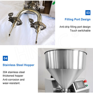 Semiautomático Pan Jelly Filler <span class=keywords><strong>Puff</strong></span> Jam Inyectar Cake <span class=keywords><strong>Donut</strong></span> Relleno Inyector Máquina de chocolate Depositante de crema - Product Image 4