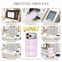 Pour iPhone 17 Sublimation 3D 2in1 Magnétique Téléphone Cas-Charge Sans Fil Compatible DIY Couverture pour iPhone 17 Air/Pro/Pro Max