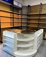 Étagère de présentation de supermarché robuste à 5 niveaux double face, revêtement en poudre époxy, métallique horizontale, 95 cm, 400 kg